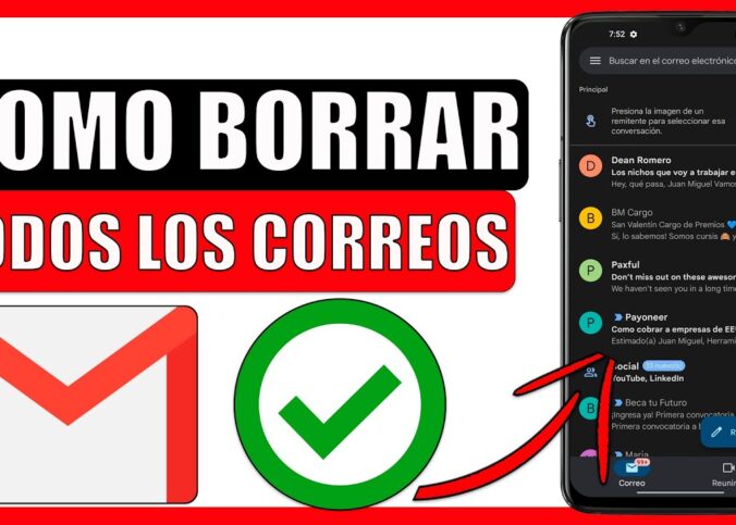 Como borrar todos los correos de gmail en mi celular