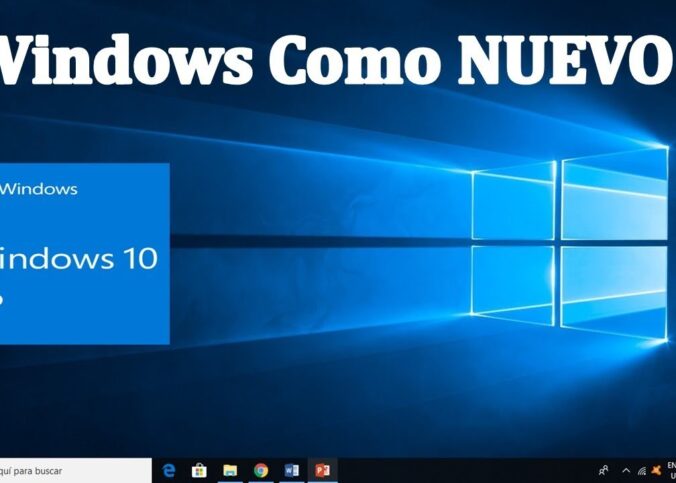 Cómo restaurar Windows 10 a estado de fabrica