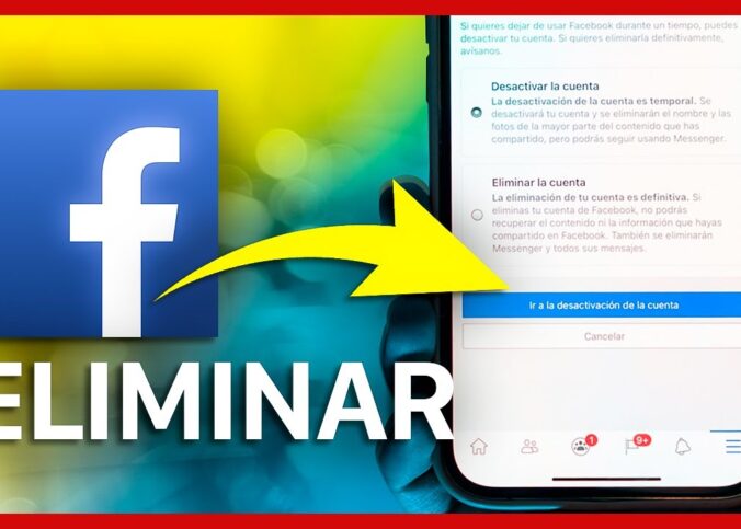 Como eliminar mi cuenta de FACEBOOK definitivamente desde el celular 2022