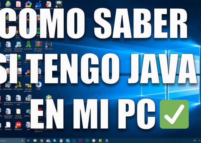 Como saber si tengo JAVA instalado