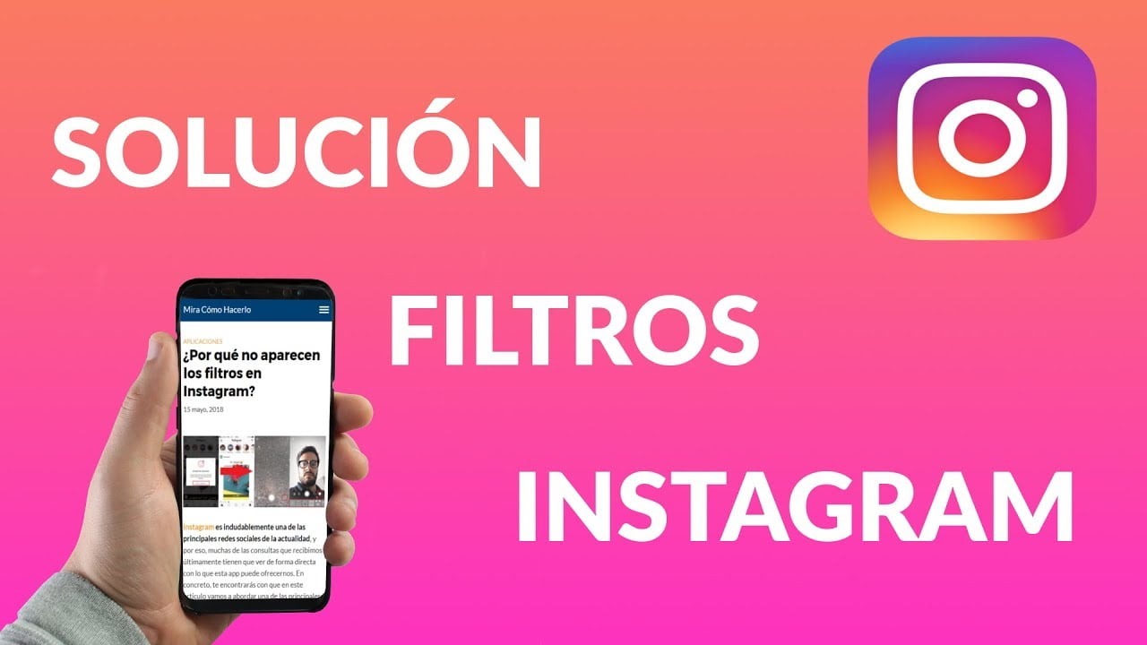 Como actualizar instagram para los filtros