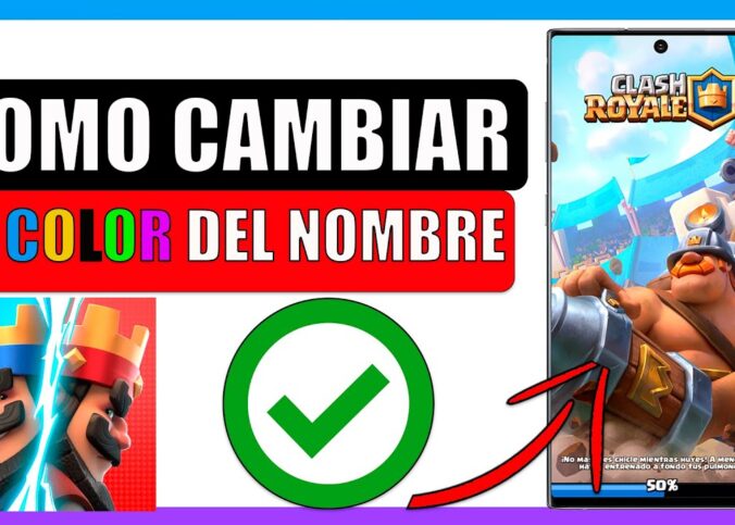 Cómo cambiar el color del nombre en clash royale 2022