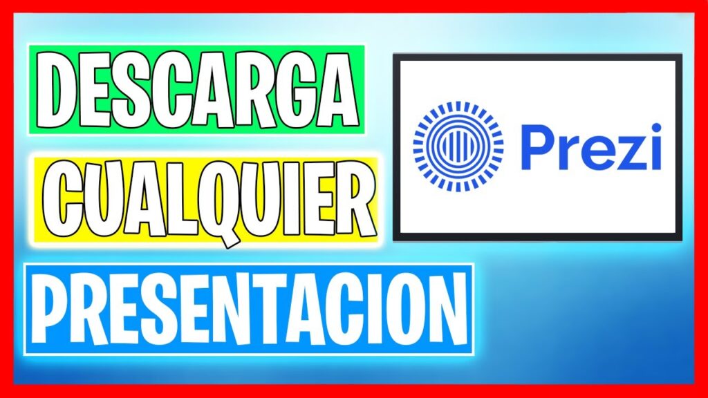 Como descargar presentaciones de prezi gratis 2022