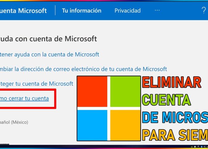 Como eliminar cuenta Outlook 2022 eliminar cuenta Microsoft.