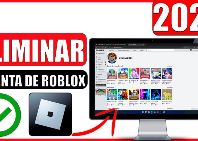 Como eliminar cuenta de Roblox para siempre en PC
