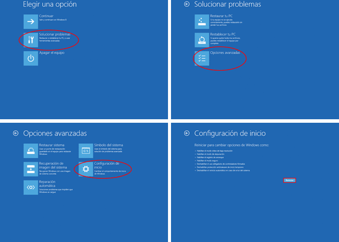 Como iniciar el modo seguro en Windows 10.