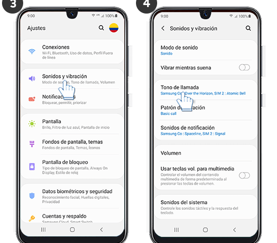 Como vas a poder cambiar el tono de llamada en Samsung