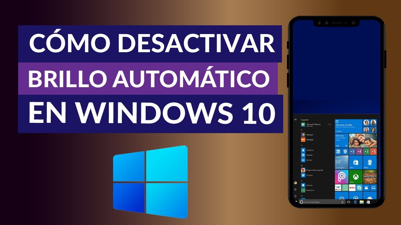 Desactivar el brillo automático Windows 10 2022