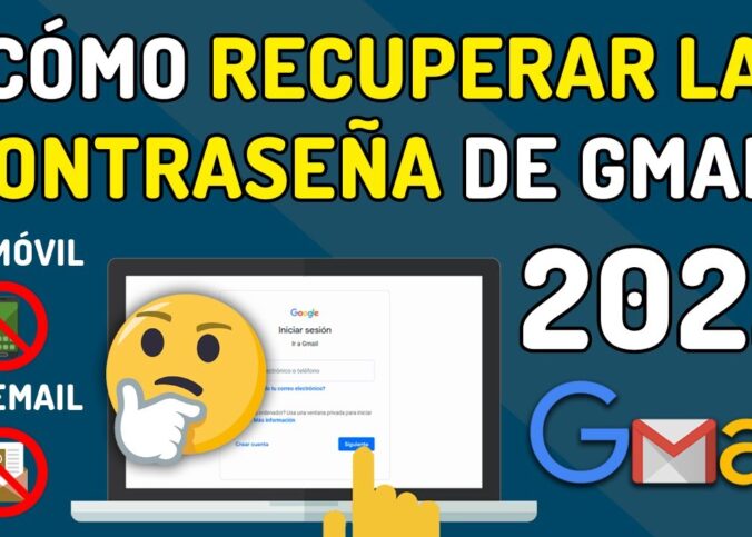 Recuperar cuenta de Gmail 2022 PC.