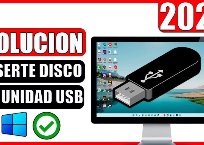 Solución inserte un disco en unidad USB | FORMATEAR