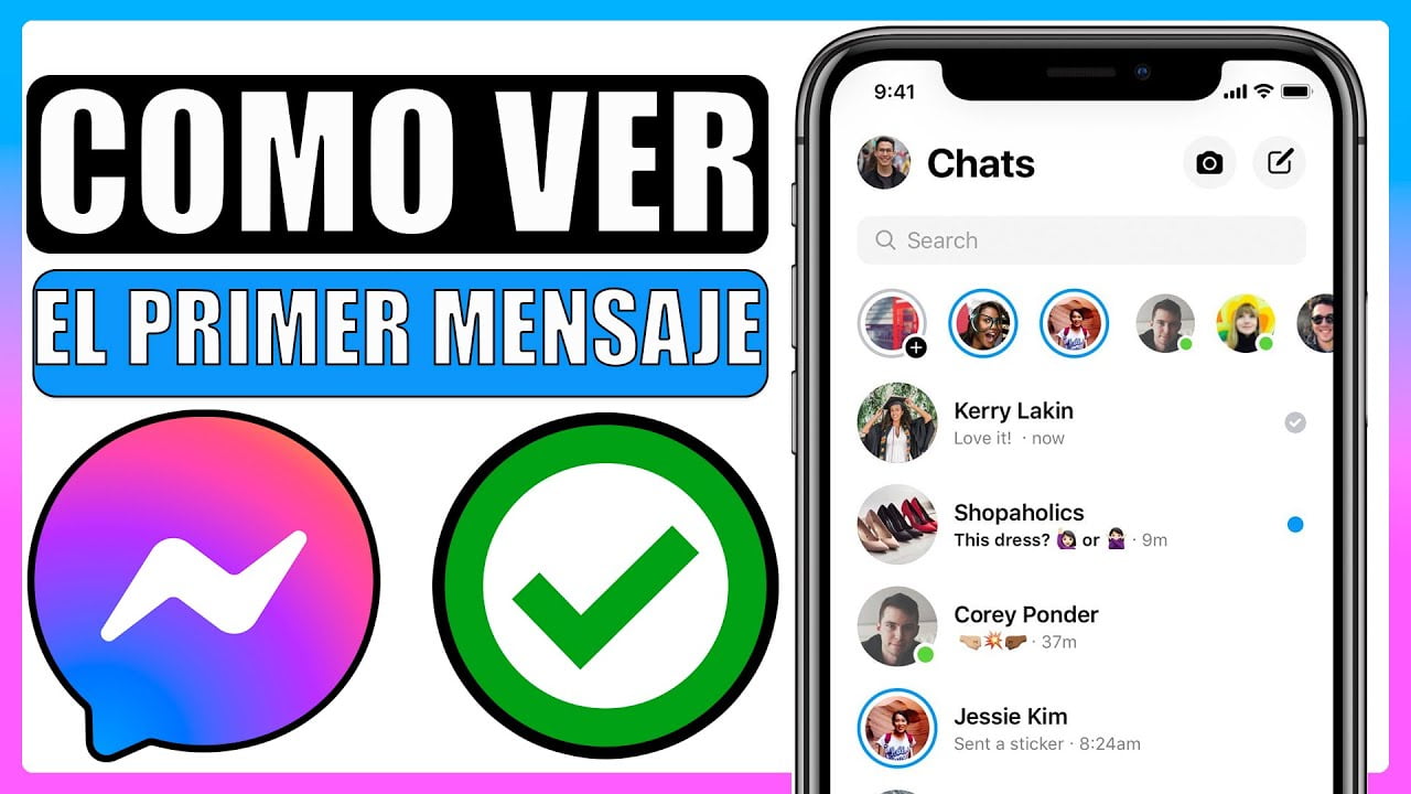Como ver el primer mensaje de una conversación en Messenger