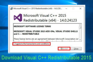 Descargar Visual C++ Redistributable para Visual Studio 2015