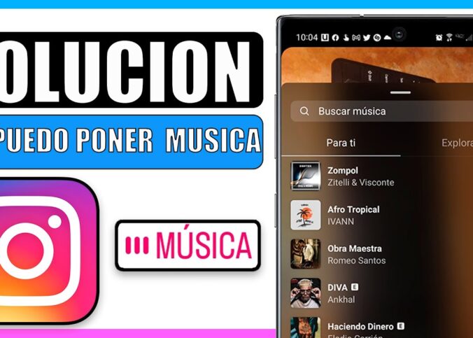 Instagram no me deja poner música en las historias